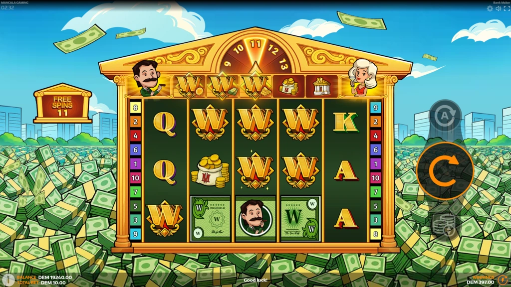 Bank Maker - Free Spins